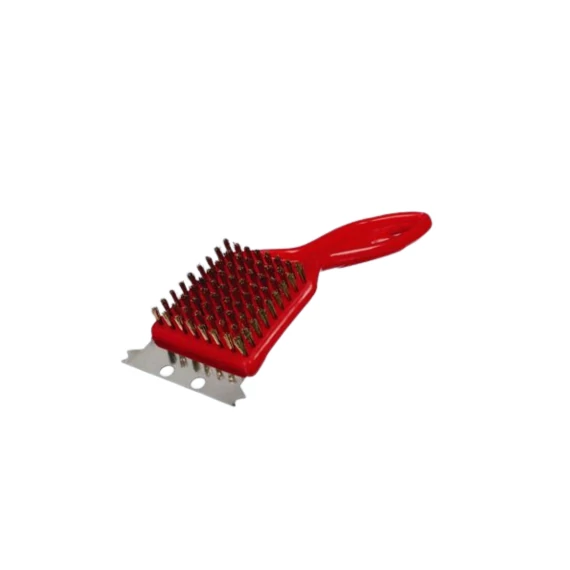 Grilltisztító Kefe, Piros 18CM 0148