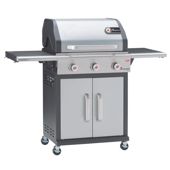 Landmann Triton PTS 3.0 (szürke) Gázgrillkocsi / Grillező  12930-L