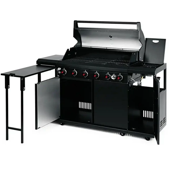 Landmann Gázgrill 6.1 Gázgrill-kocsi / Grillező Maxx-Zone-nal Fekete 22169-L